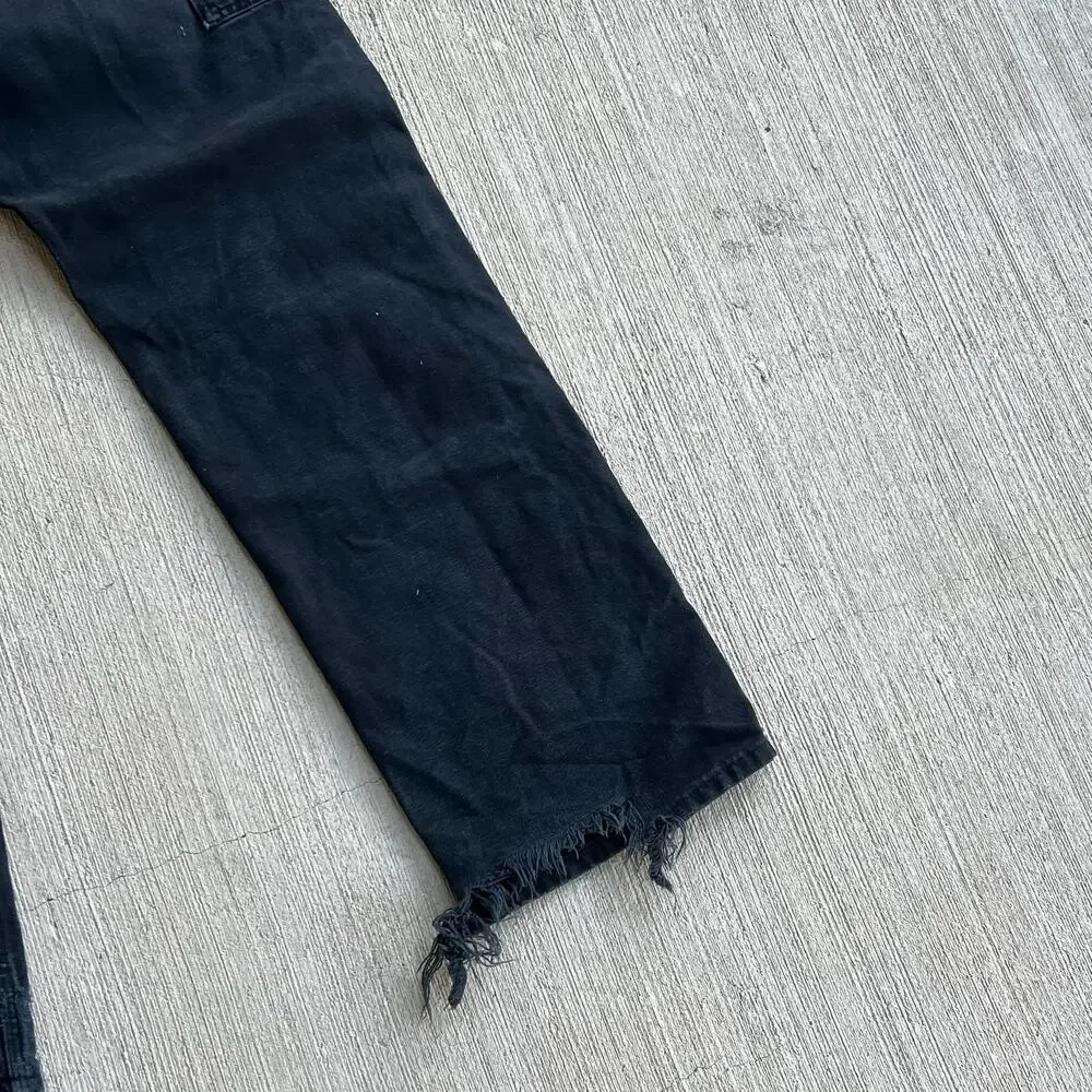 Carhartt faded black double knee work wear carpenter pants